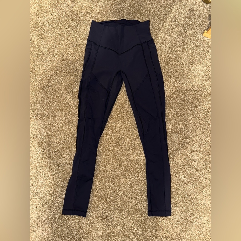 Lululemon navy running tights size 6